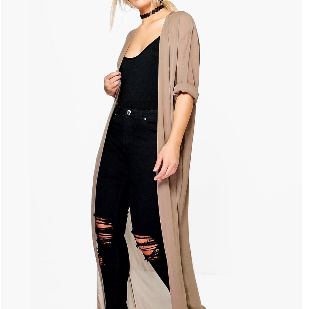 Sheer Taupe Duster